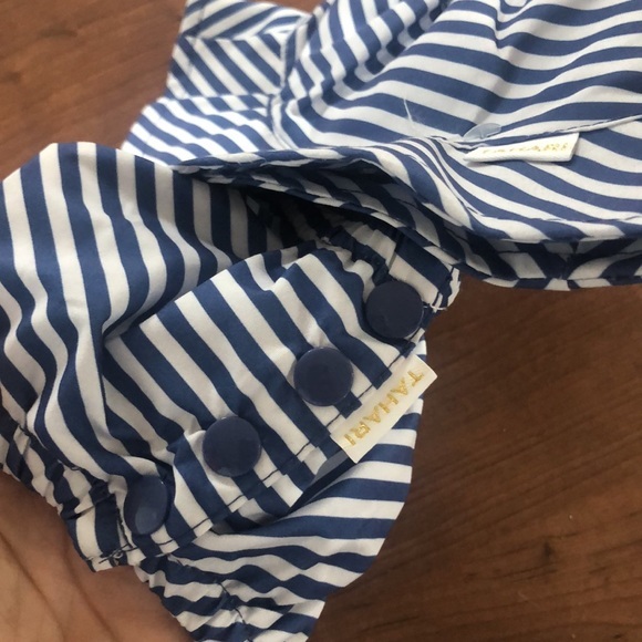 Reusable Blue & White Striped Baby Swim Hat & Diaper Set NWT - Picture 4 of 5